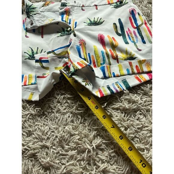 Ovi Multicolor Cactus Print High Waist Shorts M - Picture 4 of 13